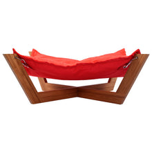 Load image into Gallery viewer, Pet Hammock Bed Dog Nap Mat Cat Sleeping Pad  Bamboo Lounge-Light Blue
