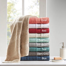 Load image into Gallery viewer, Madison Park Essentials Super Soft 6 Piece Cotton Towel Set Mpe73-667
