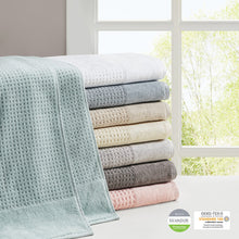 Load image into Gallery viewer, 6 Piece Spa Waffle Cotton Jacquard Towels Set MP73-7179 By Olliix
