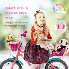 Load image into Gallery viewer, Kids Bicycle with Training Wheels and Basket for Boys and Girls Age 3-9 Years-14"
