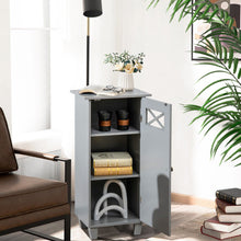 Load image into Gallery viewer, Bathroom Cabinet Free Standing Storage Side Table Organizer-Gray
