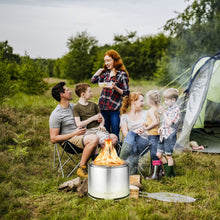 Load image into Gallery viewer, 18.5 Inch Smokeless Fire Pit with Waterproof Cover
