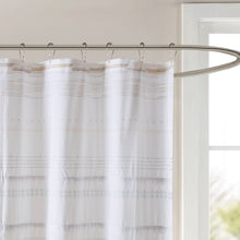 Load image into Gallery viewer, Nea Cotton Printed Shower Curtain With Trims  II70-1120 By Olliix
