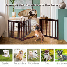 Load image into Gallery viewer, 24 Inch Configurable Folding 3 Panel Wood Dog Fence
