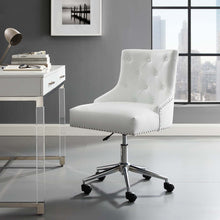 Load image into Gallery viewer, Regent Tufted Button Swivel Faux Leather Office Chair by Modway
