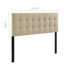 Load image into Gallery viewer, Emily Upholstered Fabric Queen Headboard by Modway
