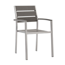 Load image into Gallery viewer, Shore Outdoor Patio Aluminum Dining Armchair Set of 2 by Modway
