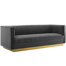 Load image into Gallery viewer, Sanguine Vertical Channel Tufted Performance Velvet Sofa by Modway
