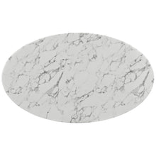 Load image into Gallery viewer, Lippa 60" Oval Faux Marble Dining Table by Modway

