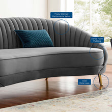 Load image into Gallery viewer, Camber Channel Tufted Performance Velvet Sofa by Modway
