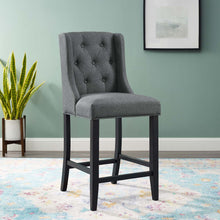 Load image into Gallery viewer, Baronet Tufted Button Upholstered Fabric Counter Stool by Modway
