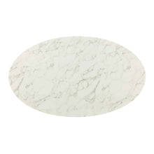 Load image into Gallery viewer, Lippa 60" Oval Faux Marble Dining Table by Modway
