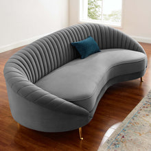 Load image into Gallery viewer, Camber Channel Tufted Performance Velvet Sofa by Modway
