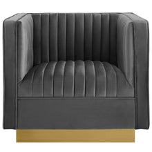 Load image into Gallery viewer, Sanguine Vertical Channel Tufted Accent Performance Velvet Armchair by Modway
