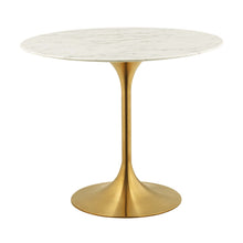 Load image into Gallery viewer, Lippa 36" Round Faux Marble Dining Table by Modway
