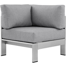 Load image into Gallery viewer, Shore Outdoor Patio Aluminum Corner Sofa by Modway

