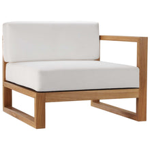 Load image into Gallery viewer, Upland 4-Piece Outdoor Patio Teak Wood Sectional Sofa Set by Modway
