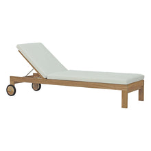 Load image into Gallery viewer, Upland Outdoor Patio Teak Chaise by Modway
