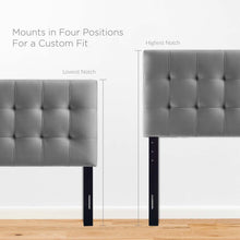 Load image into Gallery viewer, Lily Biscuit Tufted Performance Velvet Twin Headboard by Modway
