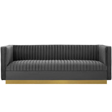 Load image into Gallery viewer, Sanguine Vertical Channel Tufted Performance Velvet Sofa by Modway

