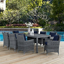 Load image into Gallery viewer, Summon 9 Piece Outdoor Patio Sunbrella¨ Dining Set by Modway
