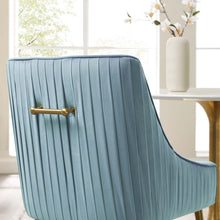 Load image into Gallery viewer, Discern Pleated Back Upholstered Performance Velvet Dining Chair by Modway
