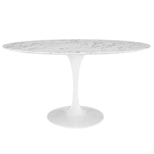 Load image into Gallery viewer, Lippa 60" Oval Faux Marble Dining Table by Modway
