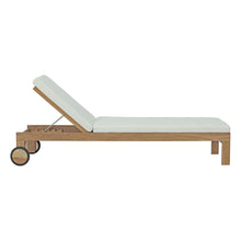 Load image into Gallery viewer, Upland Outdoor Patio Teak Chaise by Modway
