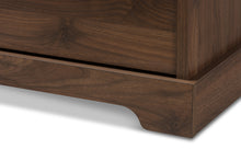 Load image into Gallery viewer, Baxton Studio Burnwood Modern and Contemporary Walnut Brown Finished Wood 2-Drawer Bookcase
