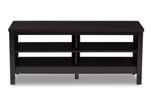 Load image into Gallery viewer, Baxton Studio Sloane Modern and Contemporary Wenge Brown Finished TV Stand
