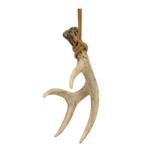 Load image into Gallery viewer, Rustic Deer Antler Hanging Ornament with Rope Tie (Set of 12)
