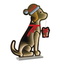 Load image into Gallery viewer, Santa Dog Infinity Light Display 31.25"H
