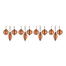 Load image into Gallery viewer, Copper Glass Holiday Ornament (Set of 12)
