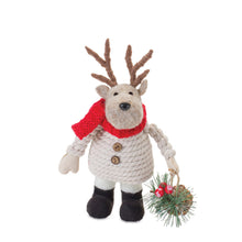 Load image into Gallery viewer, Plush Santa Snowman and Moose (Set of 3)
