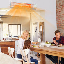 Load image into Gallery viewer, 1500W Outdoor Electric Patio Heater with Remote Control-Silver
