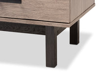 Load image into Gallery viewer, Baxton Studio Arend Modern and Contemporary Two-Tone Oak and Ebony Wood 4-Drawer TV Stand
