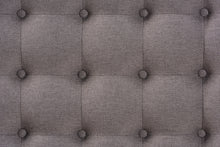 Load image into Gallery viewer, Baxton Studio Alvere Modern and Contemporary Grey Fabric Upholstered Walnut Finished Cocktail Ottoman
