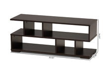 Load image into Gallery viewer, Baxton Studio Arne Modern and Contemporary Dark Brown Finished Wood TV Stand

