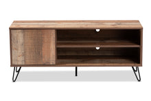 Load image into Gallery viewer, Baxton Studio Iver Modern and Contemporary Rustic Oak Finished 1-Door Wood TV Stand
