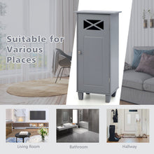 Load image into Gallery viewer, Bathroom Cabinet Free Standing Storage Side Table Organizer-Gray
