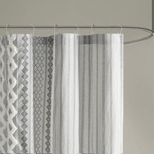 Load image into Gallery viewer, Imani Cotton Printed Shower Curtain With Chenille Stripe II70-1123 By Olliix
