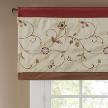 Load image into Gallery viewer, Madison Park Serene Embroidered Window Valance -50X18" MP41-1532 By Olliix

