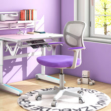 Load image into Gallery viewer, Adjustable Desk Chair with Auto Brake Casters for Kids-Purple
