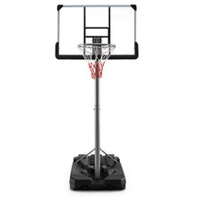 Load image into Gallery viewer, Basketball Hoop with 5.4-6.6FT Adjustable Height and 50" Backboard-Black
