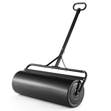 Load image into Gallery viewer, Metal Lawn Roller with Detachable Gripping Handle-Black
