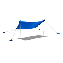 Load image into Gallery viewer, 7 x 7 Feet Family Beach Tent Canopy Sunshade with 4 Poles-Blue
