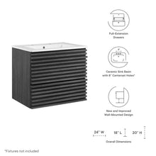 Load image into Gallery viewer, Render 24" Wall-Mount Bathroom Vanity by Modway
