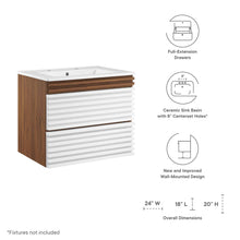 Load image into Gallery viewer, Render 24" Wall-Mount Bathroom Vanity by Modway
