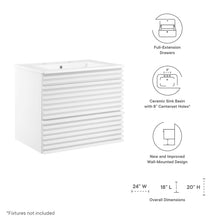 Load image into Gallery viewer, Render 24" Wall-Mount Bathroom Vanity by Modway
