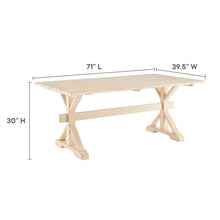 Load image into Gallery viewer, Windchime 71" Wood Dining Table by Modway
